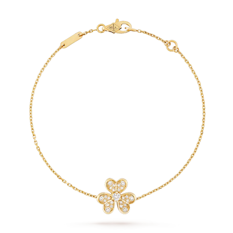 [：Polaidi Jewelry]FRIVOLE GOLD FLOWER DIAMOND BRACELET
