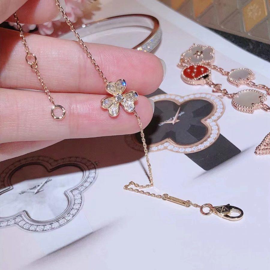 [：Polaidi Jewelry]FRIVOLE GOLD FLOWER DIAMOND BRACELET