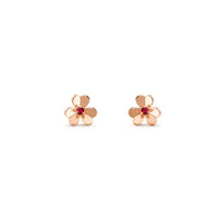 [Perlaura Jewelry ]FRIVOLE  FLOWER PINK EARRINGS