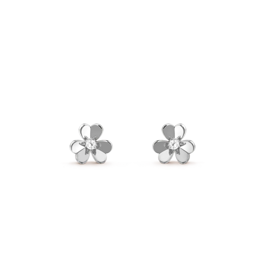 [Polaidi Jewelry]FRIVOLE MINI SILVER FLOWER EARRINGS