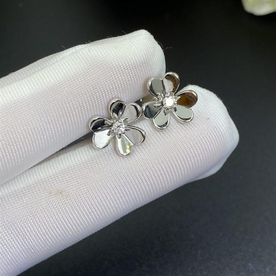[Polaidi Jewelry]FRIVOLE MINI SILVER FLOWER EARRINGS