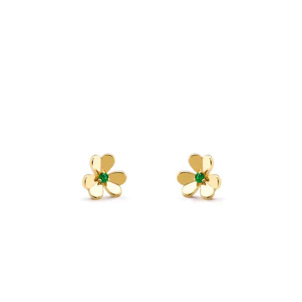 [：Polaidi Jewelry]FRIVOLE フラワー マラカイト イヤリング