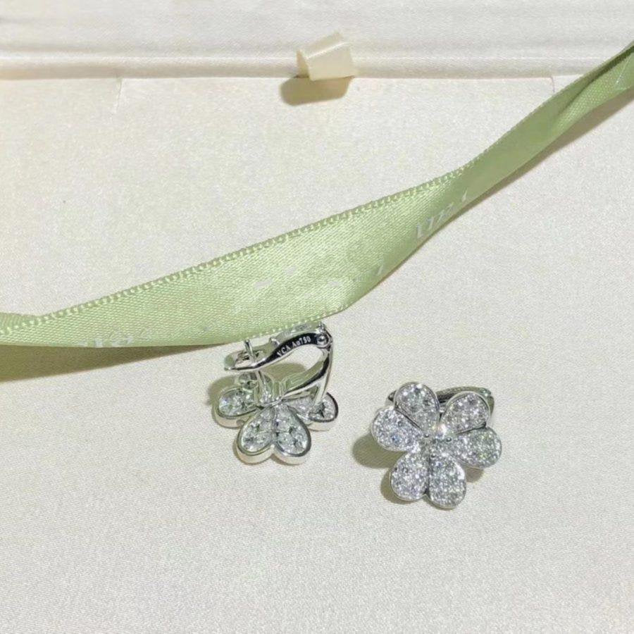 [：Polaidi Jewelry]FRIVOLE SILVER FLOWER DIAMOND EARRINGS