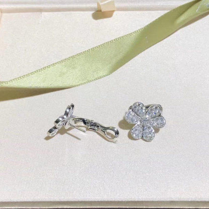 [：Polaidi Jewelry]FRIVOLE SILVER FLOWER DIAMOND EARRINGS