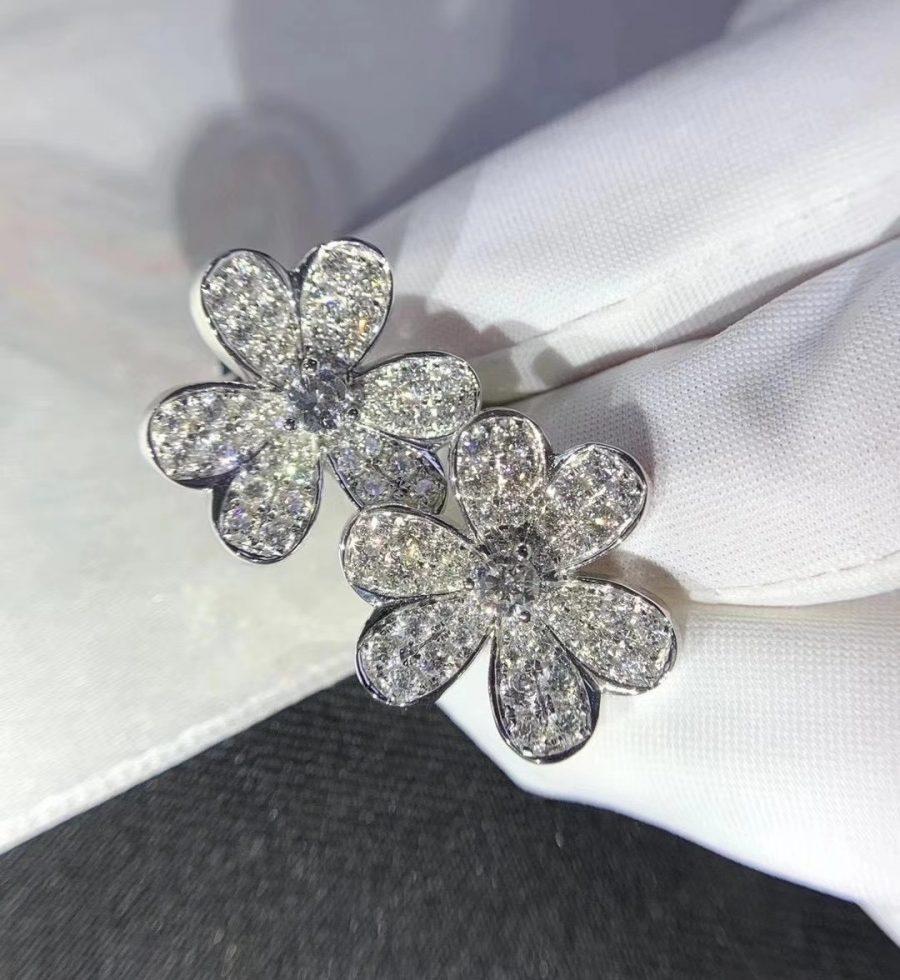 [：Polaidi Jewelry]FRIVOLE SILVER FLOWER DIAMOND EARRINGS