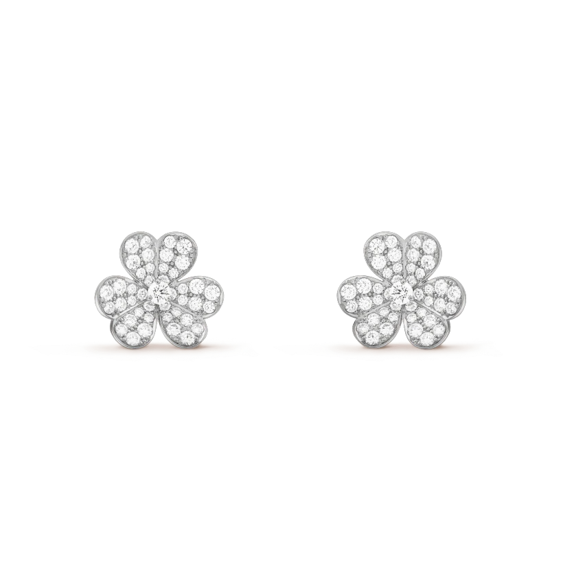 [：Polaidi Jewelry]FRIVOLE SILVER FLOWER DIAMOND EARRINGS