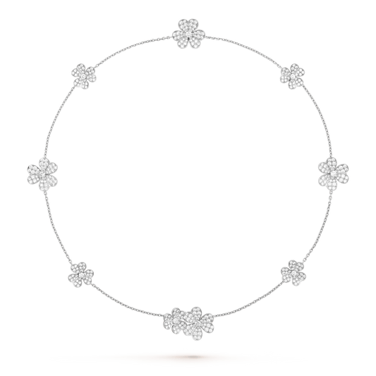 [：Polaidi Jewelry]FRIVOLE SILVER 9 FLOWERS NECKLACE