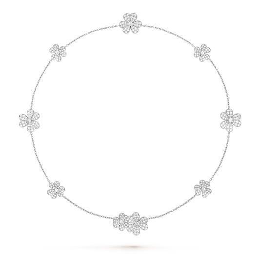 [Polaidi Jewelry]FRIVOLE SILVER 9 FLOWERS NECKLACE