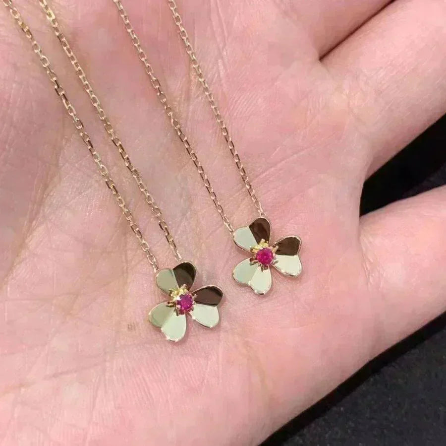 [：Polaidi Jewelry]フリヴォル ゴールドフラワー ネックレス