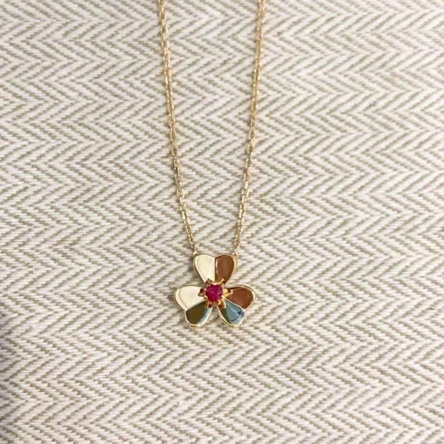 [Polaidi Jewelry]FRIVOLE GOLD FLOWER NECKLACE