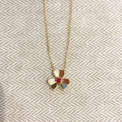 [Polaidi Jewelry]FRIVOLE GOLD FLOWER NECKLACE