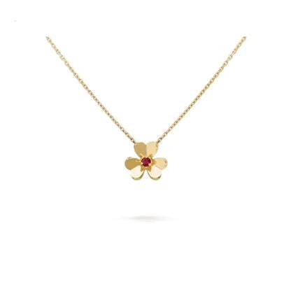[：Polaidi Jewelry]フリヴォル ゴールドフラワー ネックレス