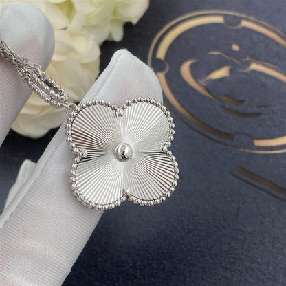 [Polaidi Jewelry]CLOVER 25MM SILVER BIG CLOVER NECKLACE