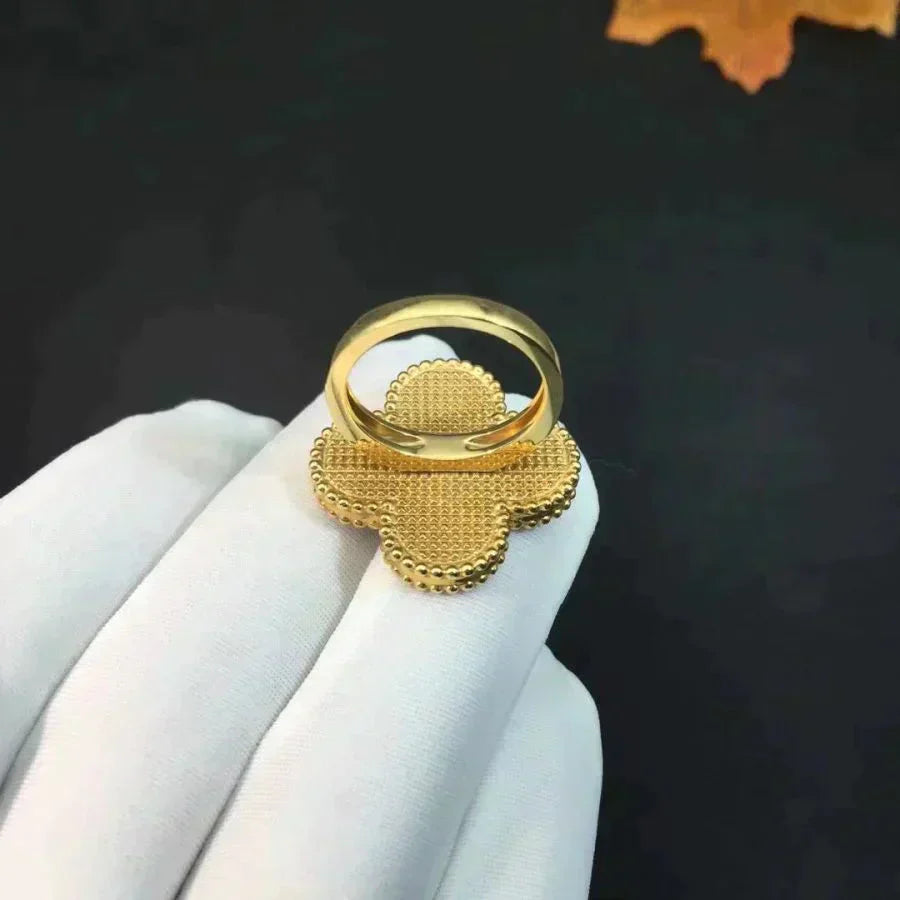 [Polaidi Jewelry]CLOVER MALACHITE RING