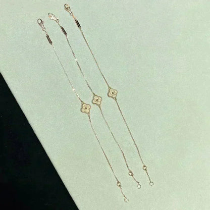 [：Polaidi Jewelry]CLOVER SINGLE FLOWER BRACELET