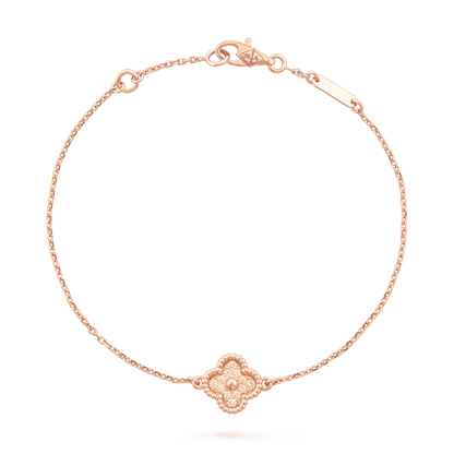 [：Polaidi Jewelry]CLOVER SINGLE FLOWER BRACELET