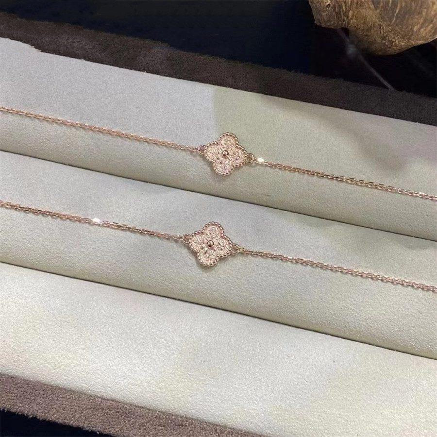 [：Polaidi Jewelry]CLOVER SINGLE FLOWER BRACELET