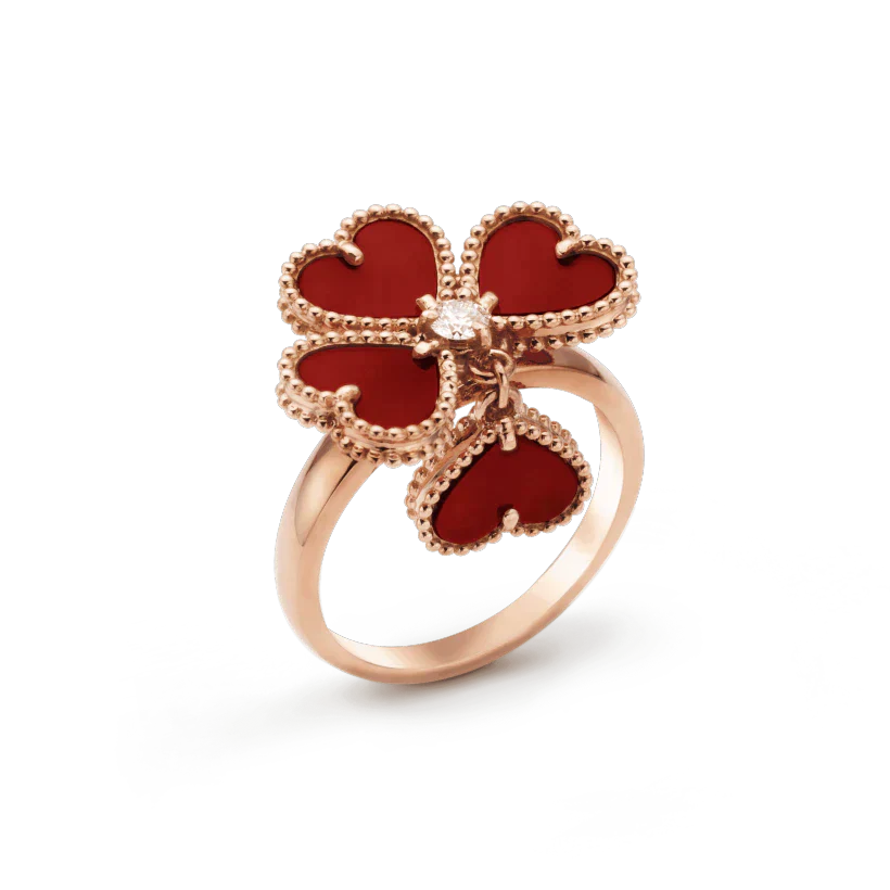 [Polaidi Jewelry]SWEET CLOVER CARNELIAN RING