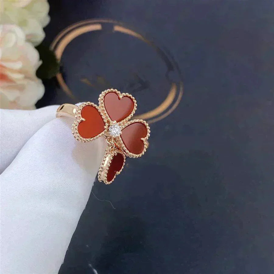 [Polaidi Jewelry]SWEET CLOVER CARNELIAN RING