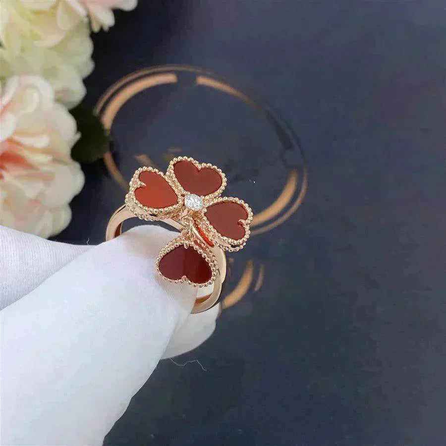 [：Polaidi Jewelry]スイートクローバー カーネリアンリング