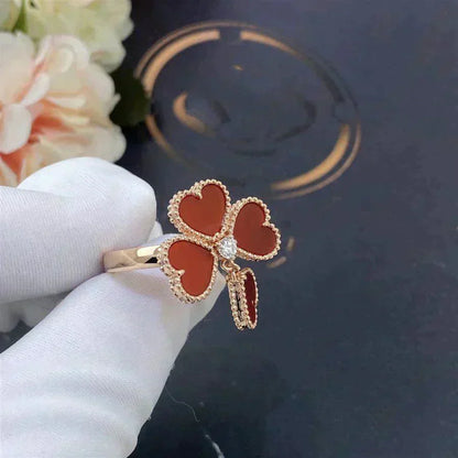 [Polaidi Jewelry]SWEET CLOVER CARNELIAN RING