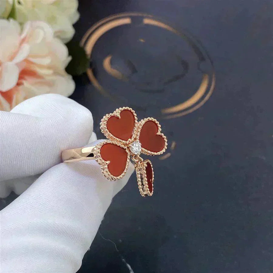 [：Polaidi Jewelry]スイートクローバー カーネリアンリング