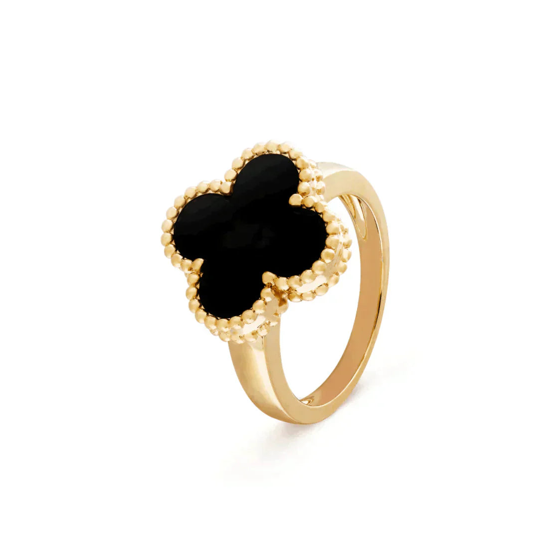 [：Polaidi Jewelry]クローバー オニキスリング