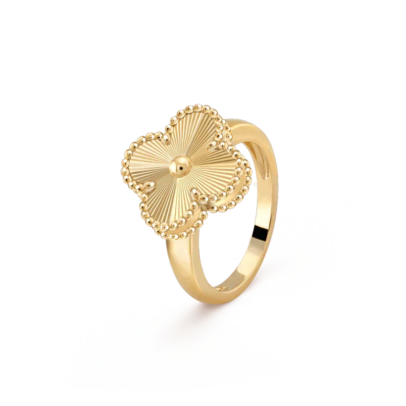 [：Polaidi Jewelry]クローバー ゴールドリング