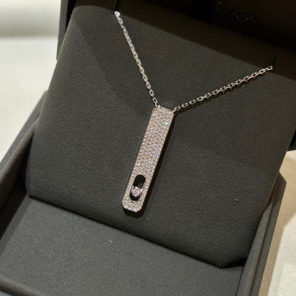 [Polaidi Jewelry]MY FIRST DIAMOND PAVED NECKLACE