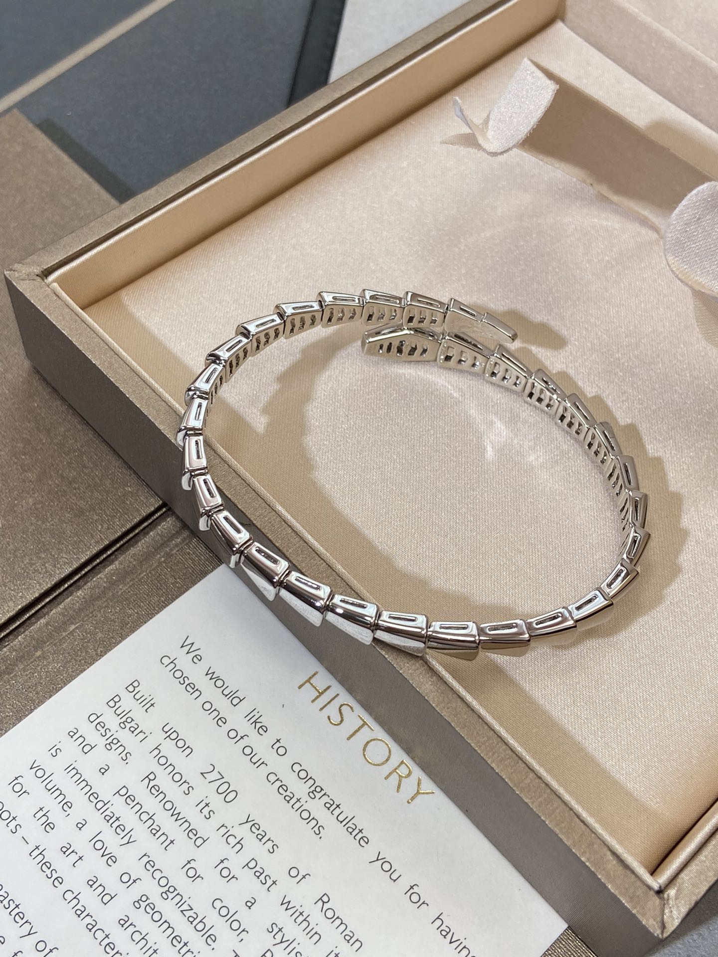 [：Polaidi]SERPENTI VIPER SILVER BRACELET