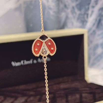 [：Polaidi Jewelry]ラッキー スプリング 1モチーフ ピンクゴールド ブレスレット