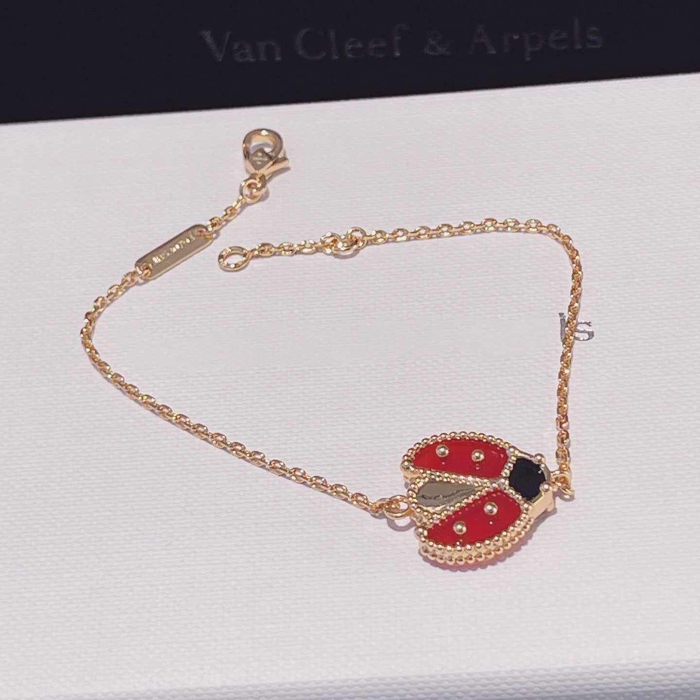 [：Polaidi Jewelry]ラッキー スプリング 1モチーフ ピンクゴールド ブレスレット