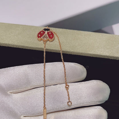 [：Polaidi Jewelry]ラッキー スプリング 1モチーフ ピンクゴールド ブレスレット