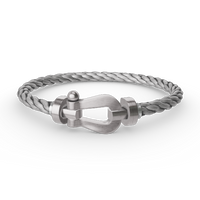 [Perlaura Jewelry ]FORCE LARGE HORSESHOE NO DIAMOND BRACELET SILVER
