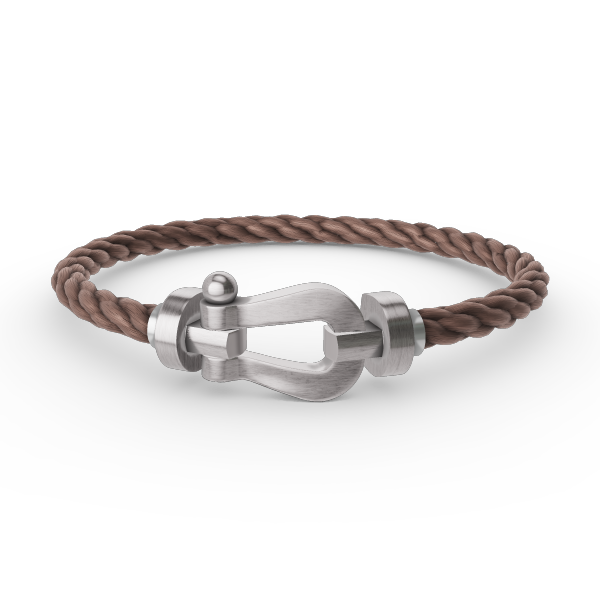 [：Polaidi Jewelry]ホースシューブレスレット（ダイヤモンドなし）ラージ シルバー