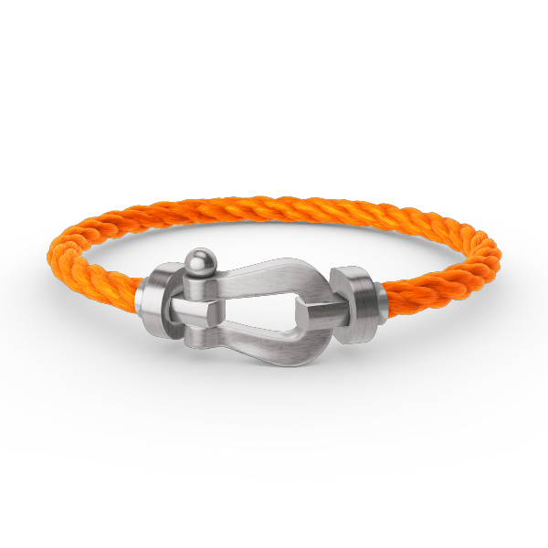 [：Polaidi Jewelry]ホースシューブレスレット（ダイヤモンドなし）ラージ シルバー