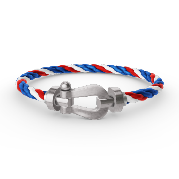 [：Polaidi Jewelry]ホースシューブレスレット（ダイヤモンドなし）ラージ シルバー