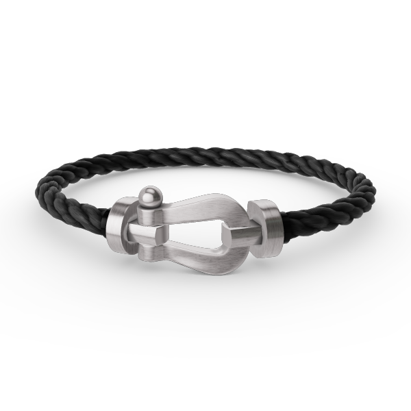 [：Polaidi Jewelry]ホースシューブレスレット（ダイヤモンドなし）ラージ シルバー