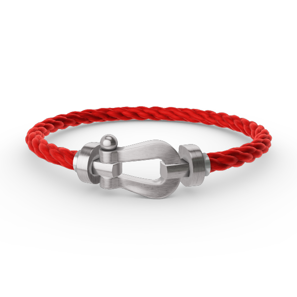 [：Polaidi Jewelry]ホースシューブレスレット（ダイヤモンドなし）ラージ シルバー