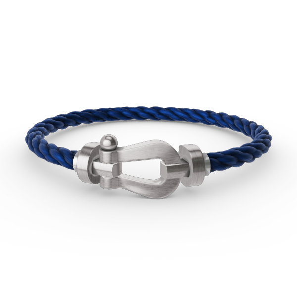 [：Polaidi Jewelry]ホースシューブレスレット（ダイヤモンドなし）ラージ シルバー