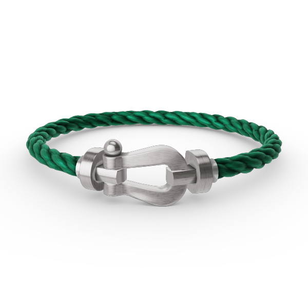 [：Polaidi Jewelry]ホースシューブレスレット（ダイヤモンドなし）ラージ シルバー