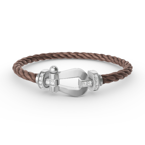 [:Polaidi Jewelry]FORCE ラージ ホースシュー ハーフダイヤモンド ブレスレット シルバー