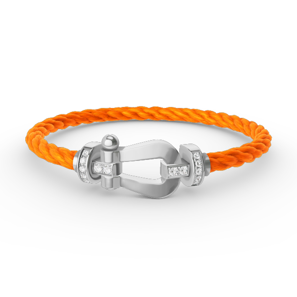 [:Polaidi Jewelry]FORCE ラージ ホースシュー ハーフダイヤモンド ブレスレット シルバー