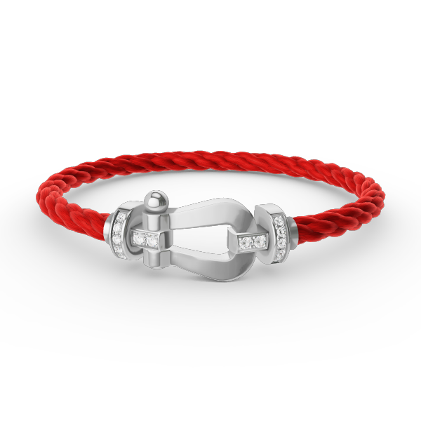 [:Polaidi Jewelry]FORCE ラージ ホースシュー ハーフダイヤモンド ブレスレット シルバー