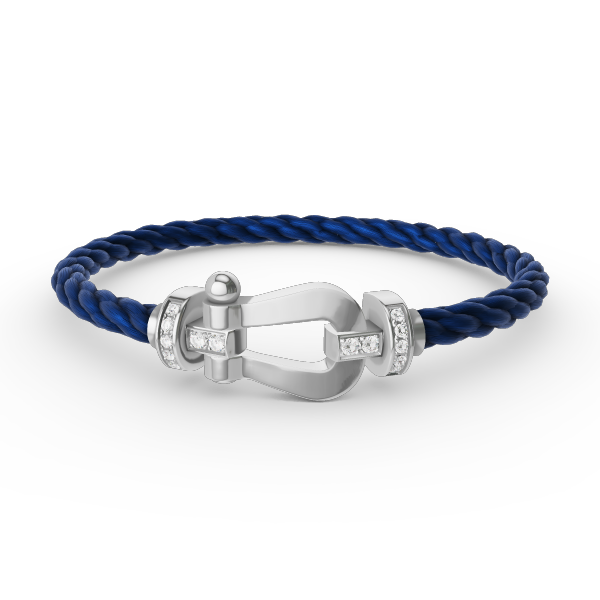 [:Polaidi Jewelry]FORCE ラージ ホースシュー ハーフダイヤモンド ブレスレット シルバー