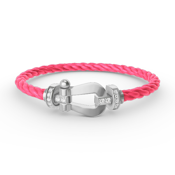 [:Polaidi Jewelry]FORCE ラージ ホースシュー ハーフダイヤモンド ブレスレット シルバー