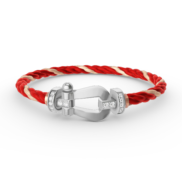 [:Polaidi Jewelry]FORCE ラージ ホースシュー ハーフダイヤモンド ブレスレット シルバー