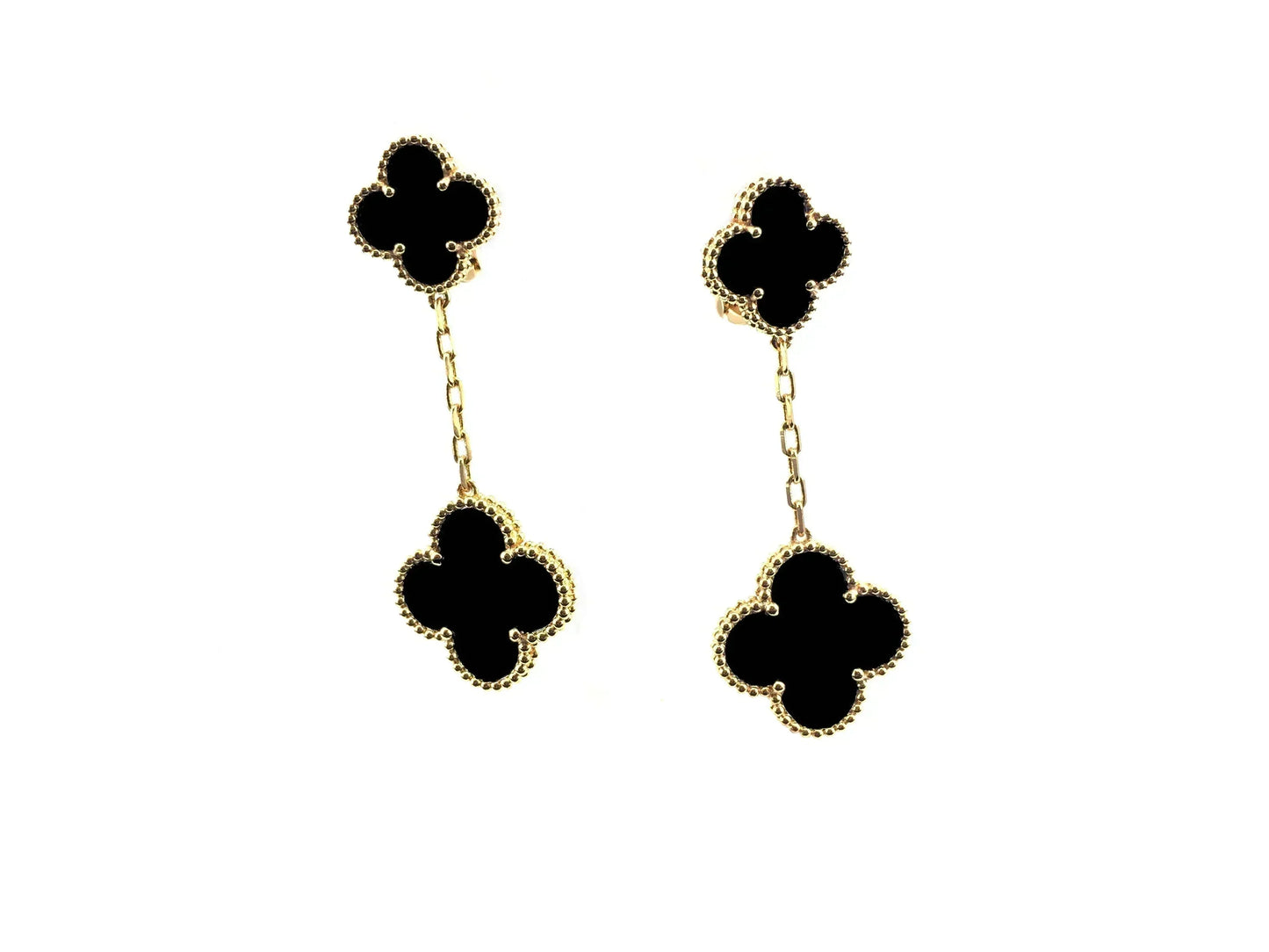 [Polaidi Jewelry]CLOVER 2 MOTIFS  EARRINGS (MULTIPLE CHOICESC
