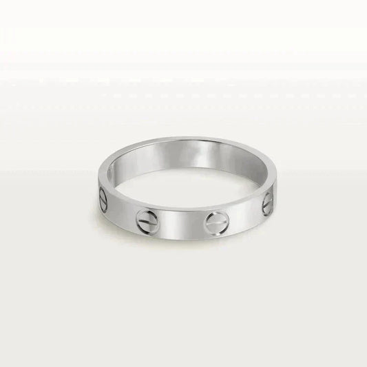 [Polaidi Jewelry]LOVE RING 4MM 1 DIAMOND SILVER