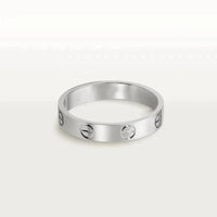 [Perlaura Jewelry ]LOVE RING 4MM 1 DIAMOND SILVER